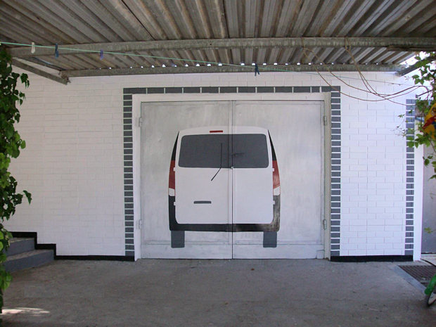 Garage vom Ferienhaus in Medvedevo der Krim Garage vom Ferienhaus in Medvedevo der Krim