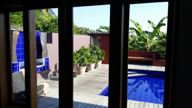 Pooldeck Terrasse vom Einfamilienhaus