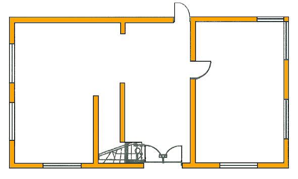 Erdgeschoss vom Haus Erdgeschoss vom Haus