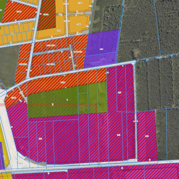 Gewerbegrundstcke Bebauungsplan im Bereich der Halle und Lagerflche in Lowyn Miedzychodzki