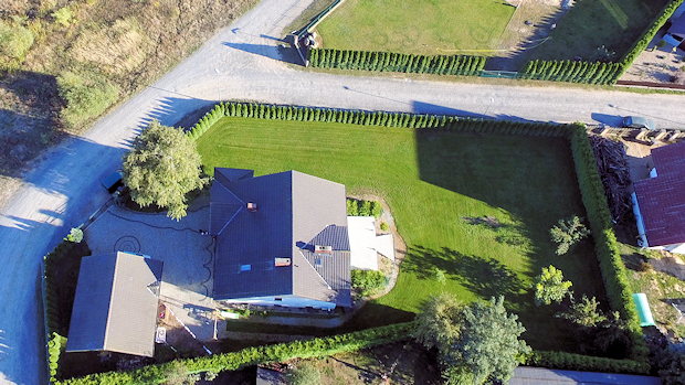 Villa von oben