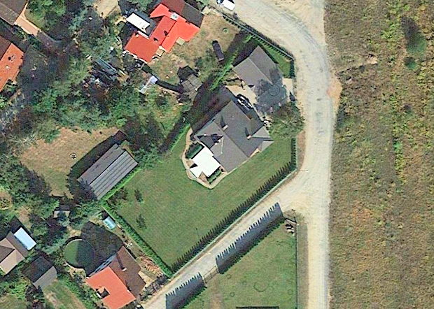 Grundstck der Villa in Osno Lubuskie Slubicki Lebus Polen