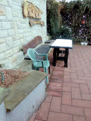 Terrasse der Villa