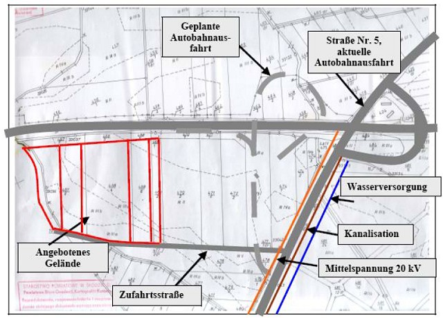 Industriegrundstcke in Kostomloty bei Breslau Niederschlesien
