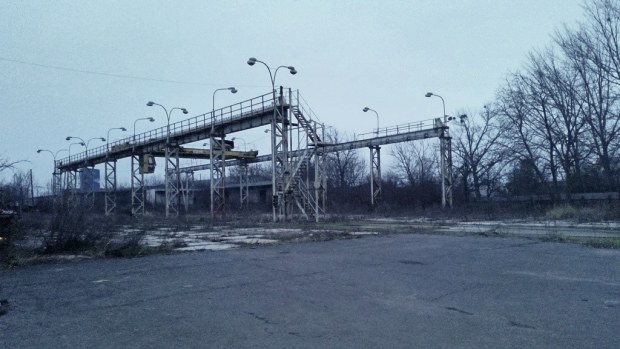 Krananlage auf dem Gewerbegrundstück in Trebisov Krananlage auf dem Gewerbegrundstück in Trebisov
