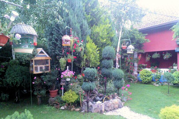 Garten der Wohnhuser