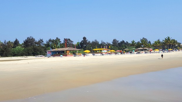 Varca Beach unweit vom Ferienhaus in Goa Indien