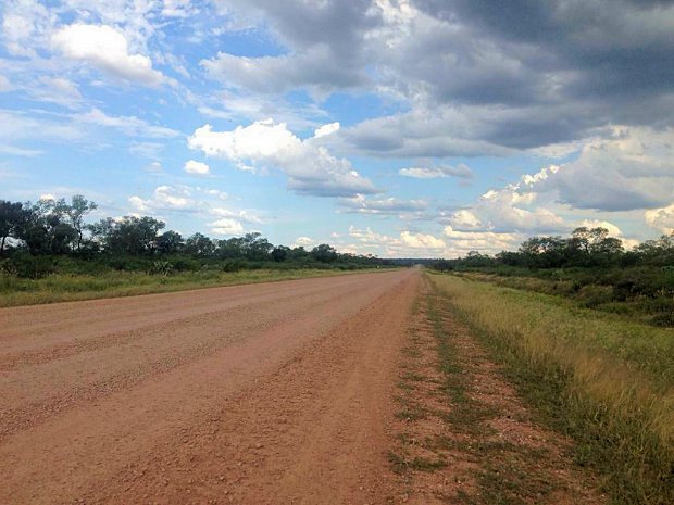 Stra�e von Rivadavia zum Land Ranch