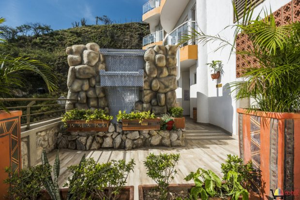 Erholungsterrasse des Apartmenthauses