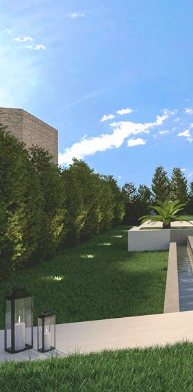Garten einer Villa