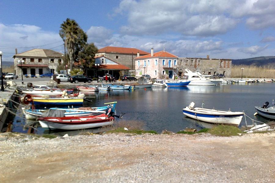 Hafen mit Blick auf die Gaststtte