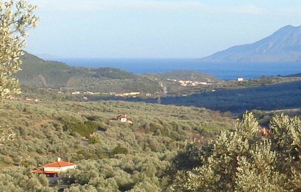 Meerblick vom Grundstck bei Palea Epidavros und Lygourio der Argolis
