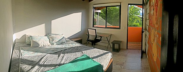 Zimmer mit Balkon der Hacienda