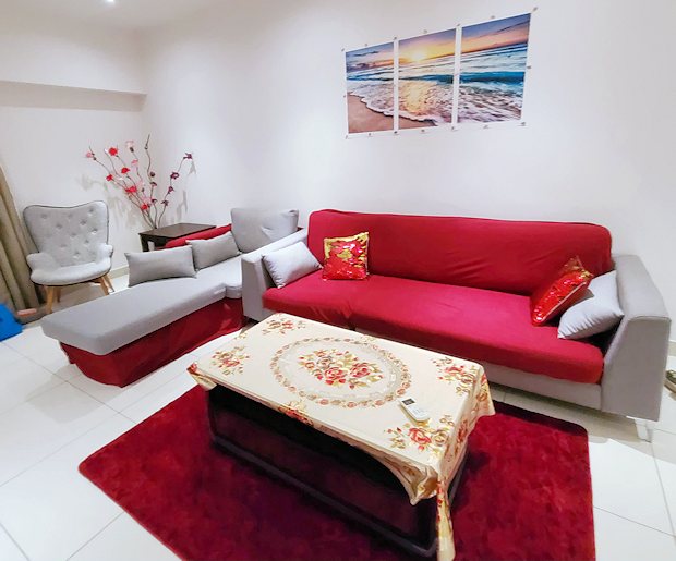 Wohnzimmer der Wohnung