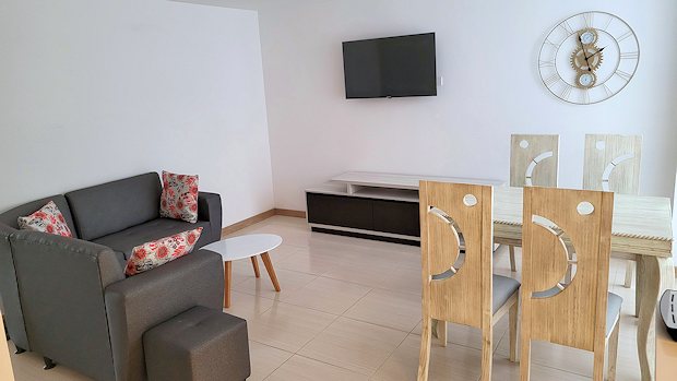 Wohnzimmer vom Apartment