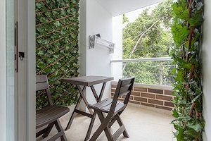 Balkon der Ferienwohnung