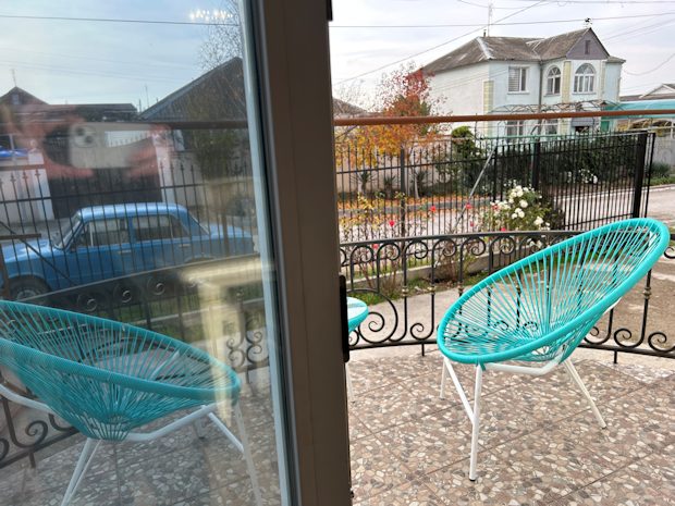 Balkon am Wohnbereich des Hauses