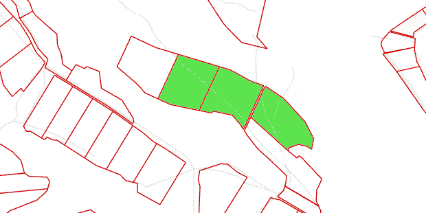 Grenzen der Grundstcke in den Bergen der Krym