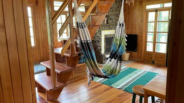 Wohnbereich des Hauses in Huancabamba Peru