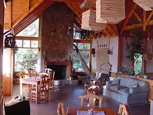 Wohnzimmer vom Betreiber der Hosteria