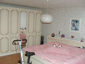 Schlafzimmer der Villa