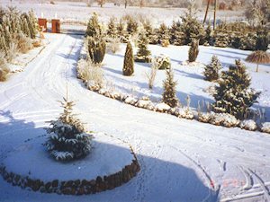 Villa im Winter